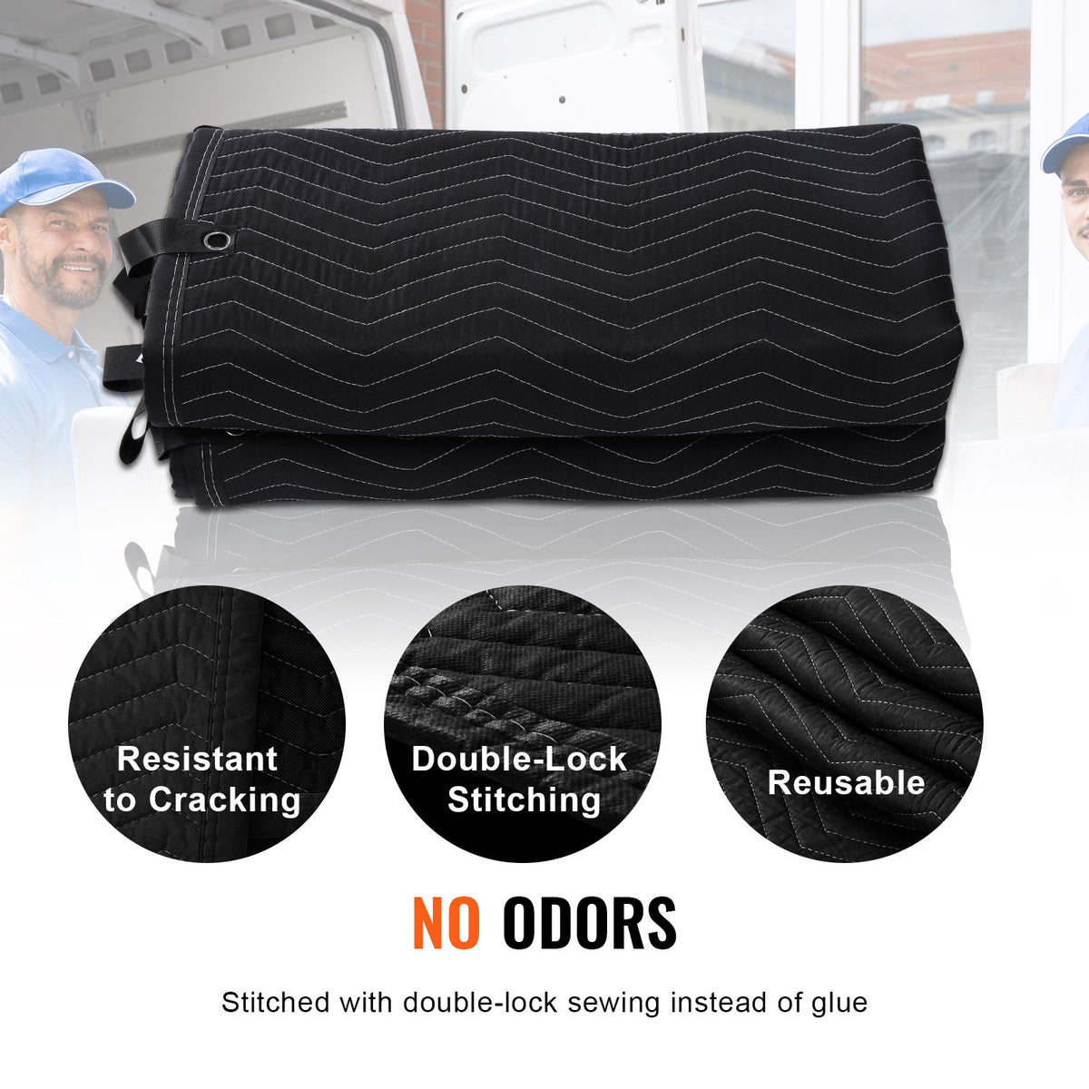 VEVOR Sound Dampening Blanket, 243.8 x 203.2 cm, Extra Large Studio Grommeted Soundproof Blanket with Grommets, Light Blocker for Door Acoustic Noise Blocking Blanket Studio Sound Absorption Sheet, Black