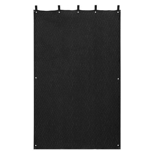 VEVOR Sound Dampening Blankets, Soundproof Curtains with 2032 x 1219 mm, Soundproof Blanket with Grommets, Studio Grommeted Blanket, for Window, Door, Light Blocker, Music Recording, Black