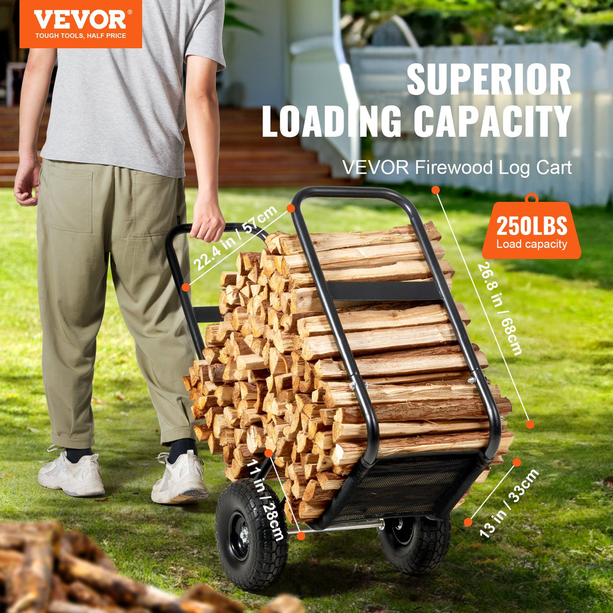 VEVOR Firewood Log Cart
