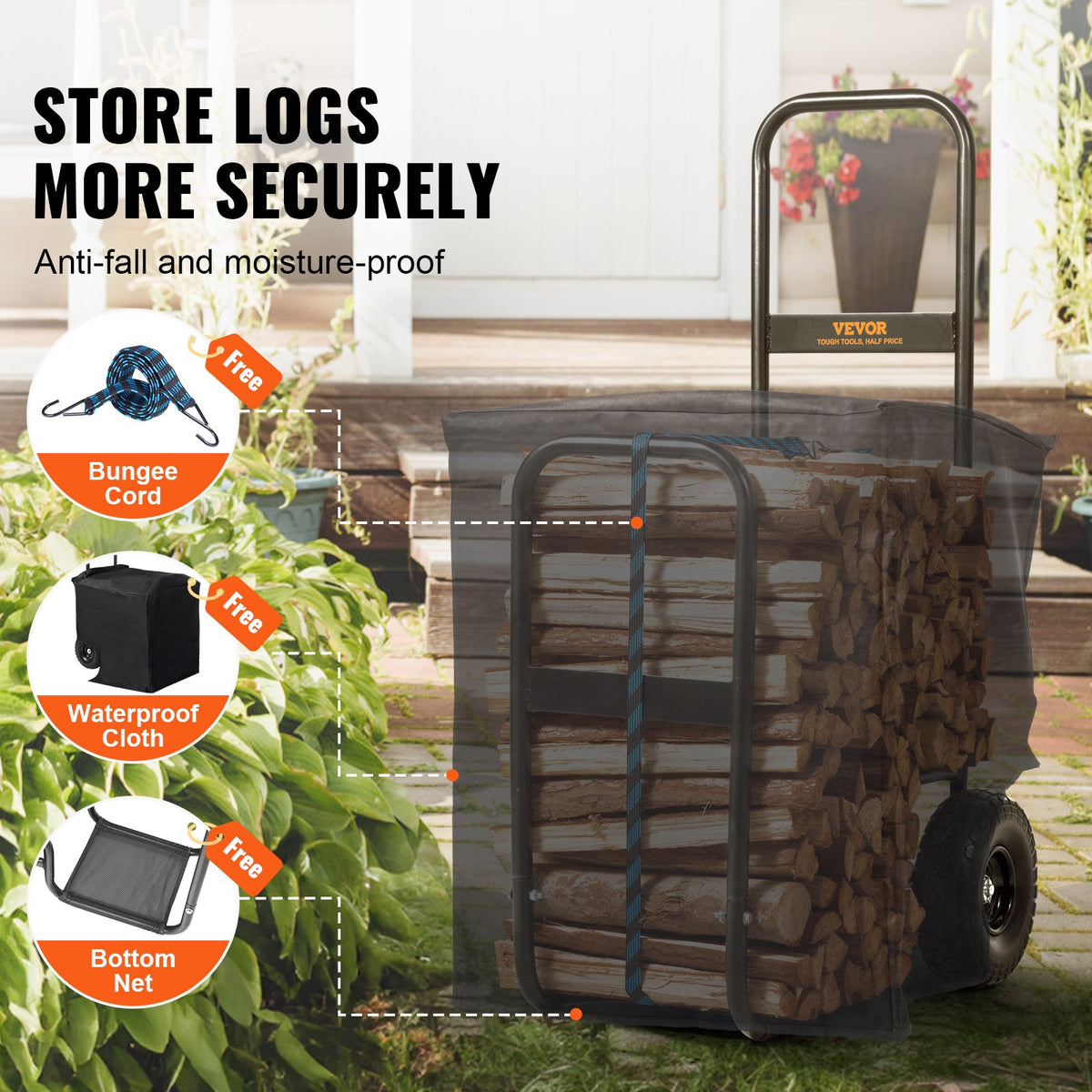 VEVOR Firewood Log Cart