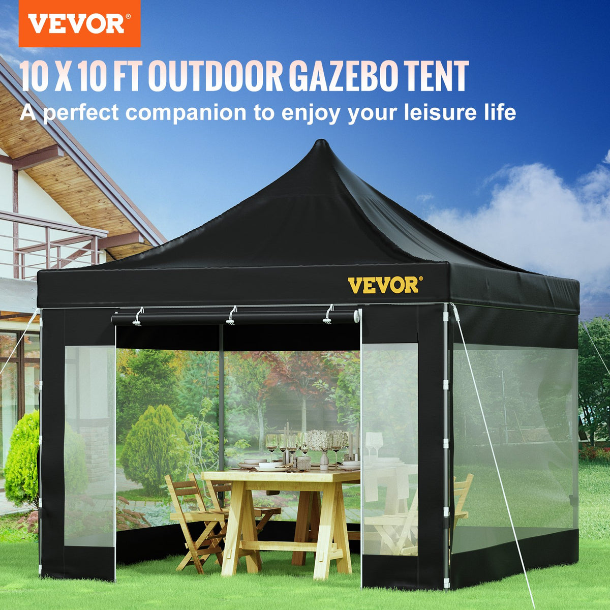 VEVOR 304.8 x 304.8 cm Pop Up Canopy Tent