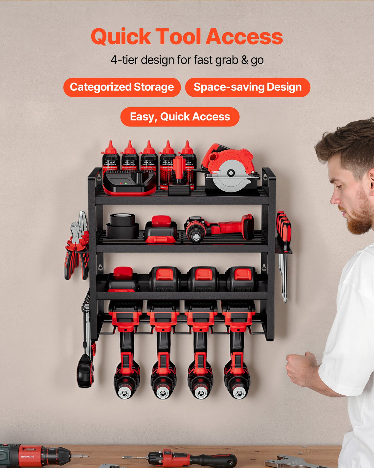 VEVOR Power Tool Organizer Wall Mount