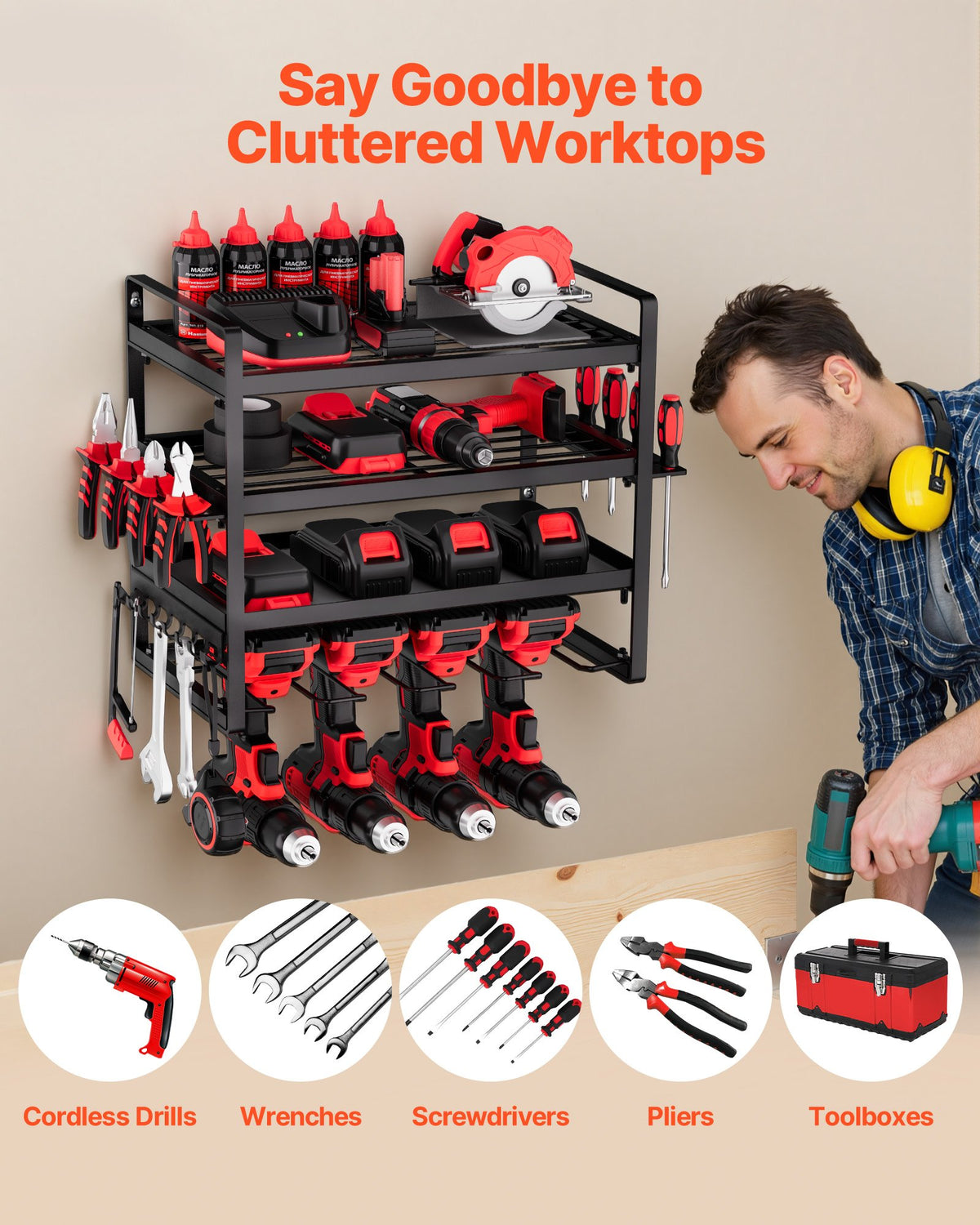 VEVOR Power Tool Organizer Wall Mount