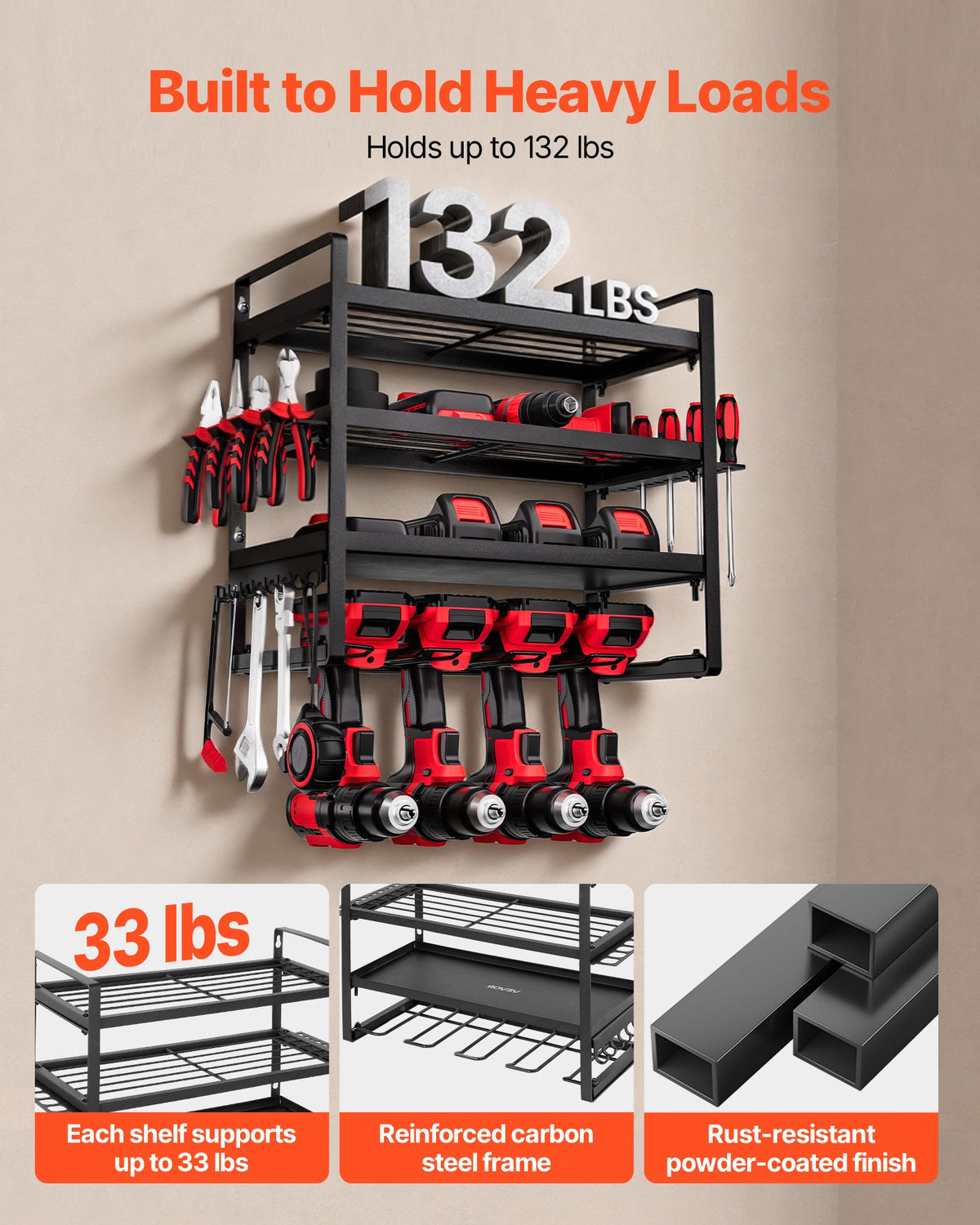 VEVOR Power Tool Organizer Wall Mount