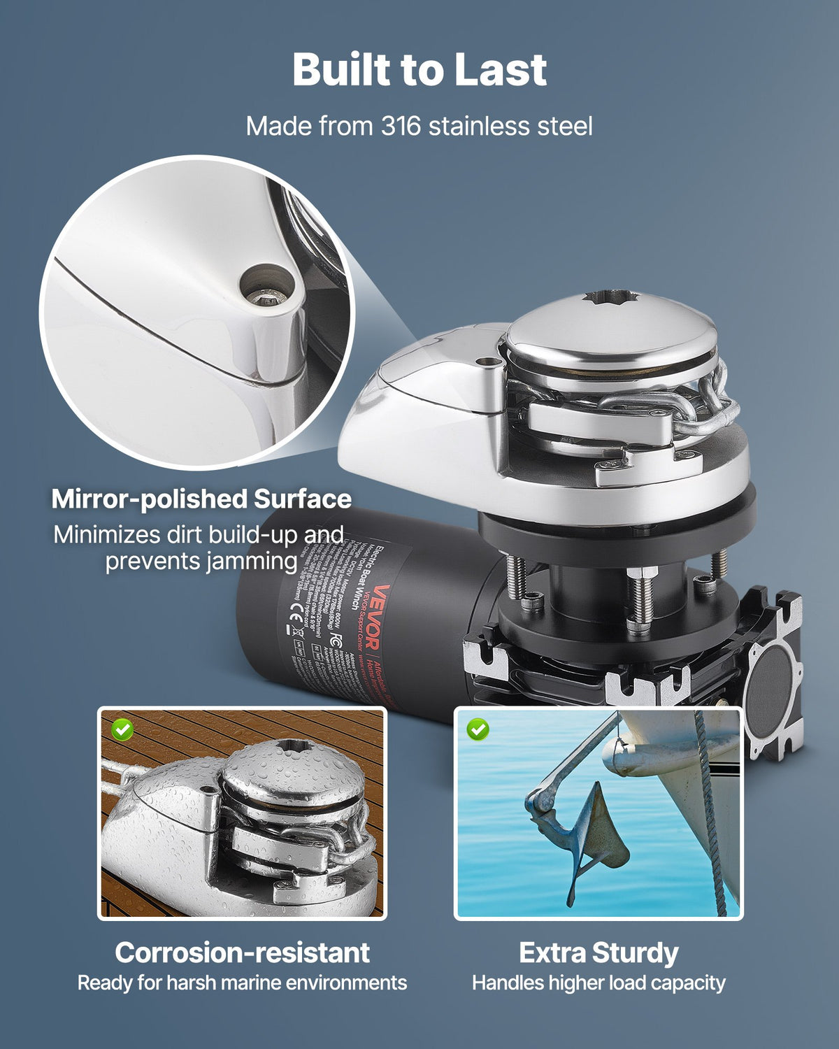 VEVOR Vertical Fishing Windlass