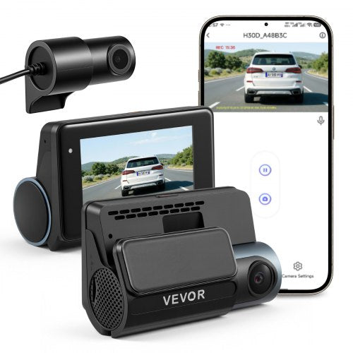 VEVOR Dash Cam Front and Rear