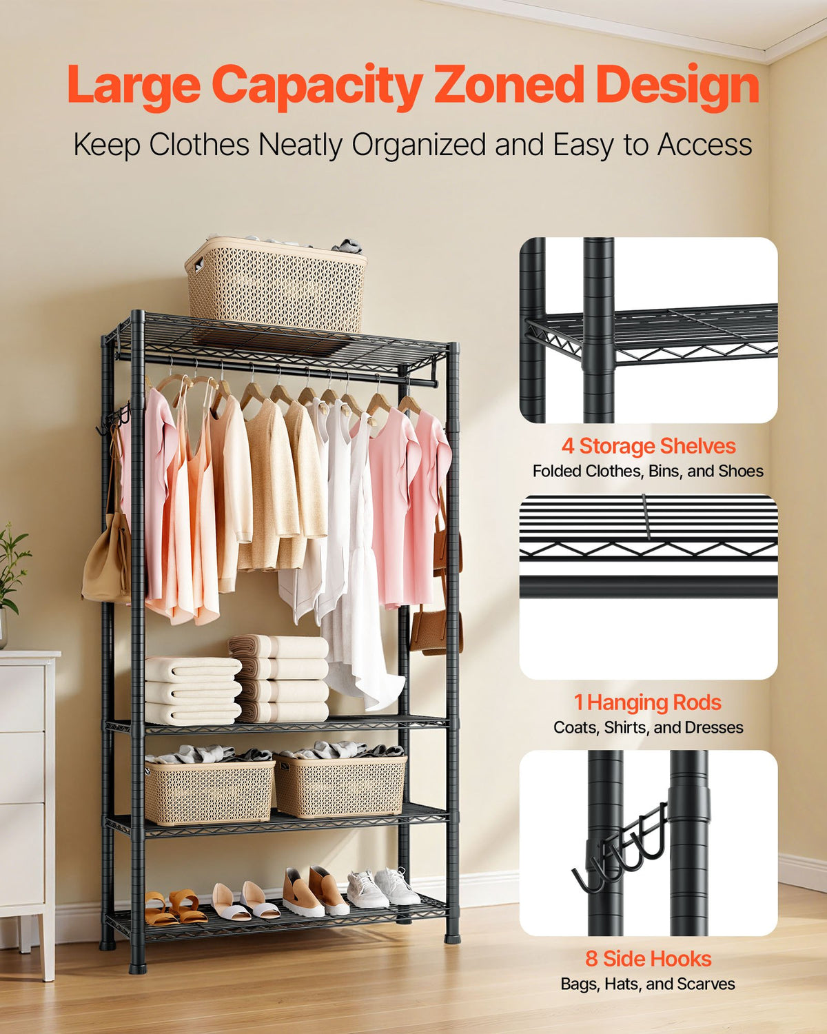 VEVOR Clothing Garment Rack