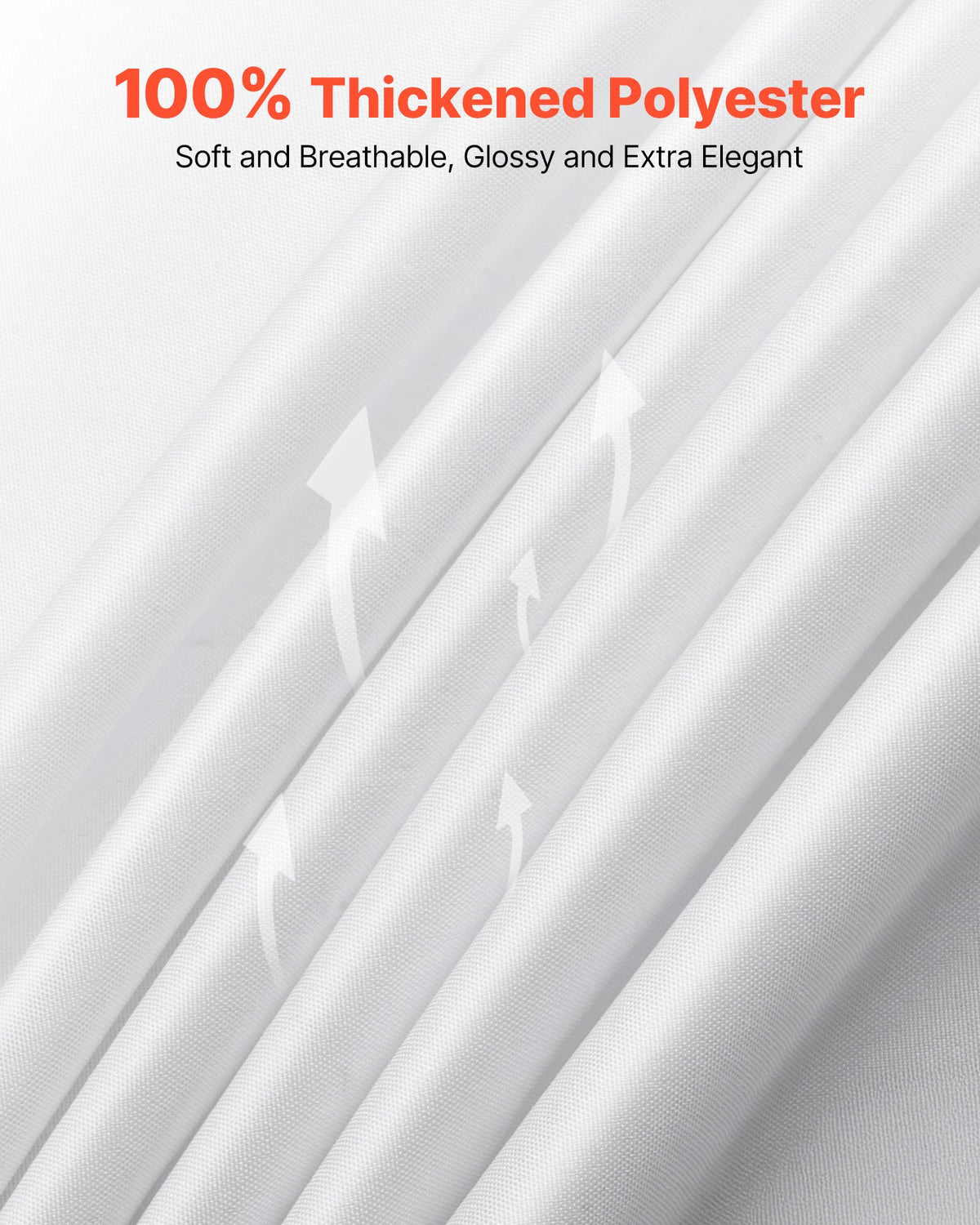 VEVOR White Tablecloths for Rectangle Tables
