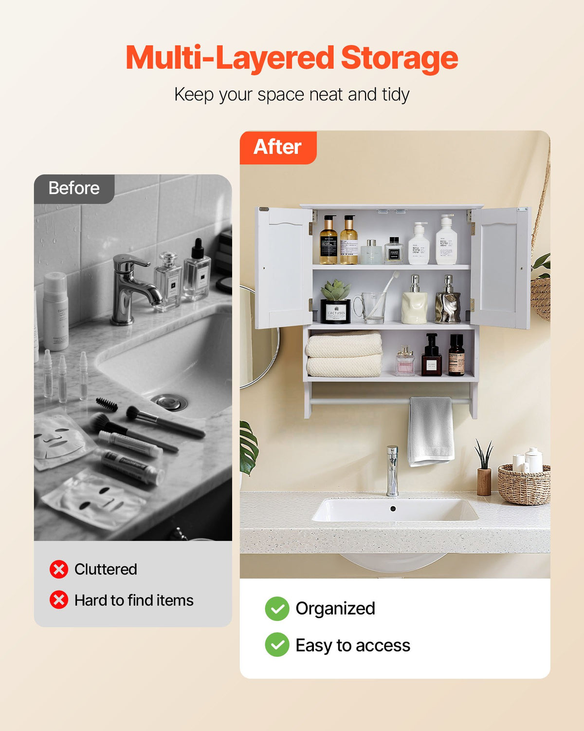 VEVOR Bathroom Wall Cabinet