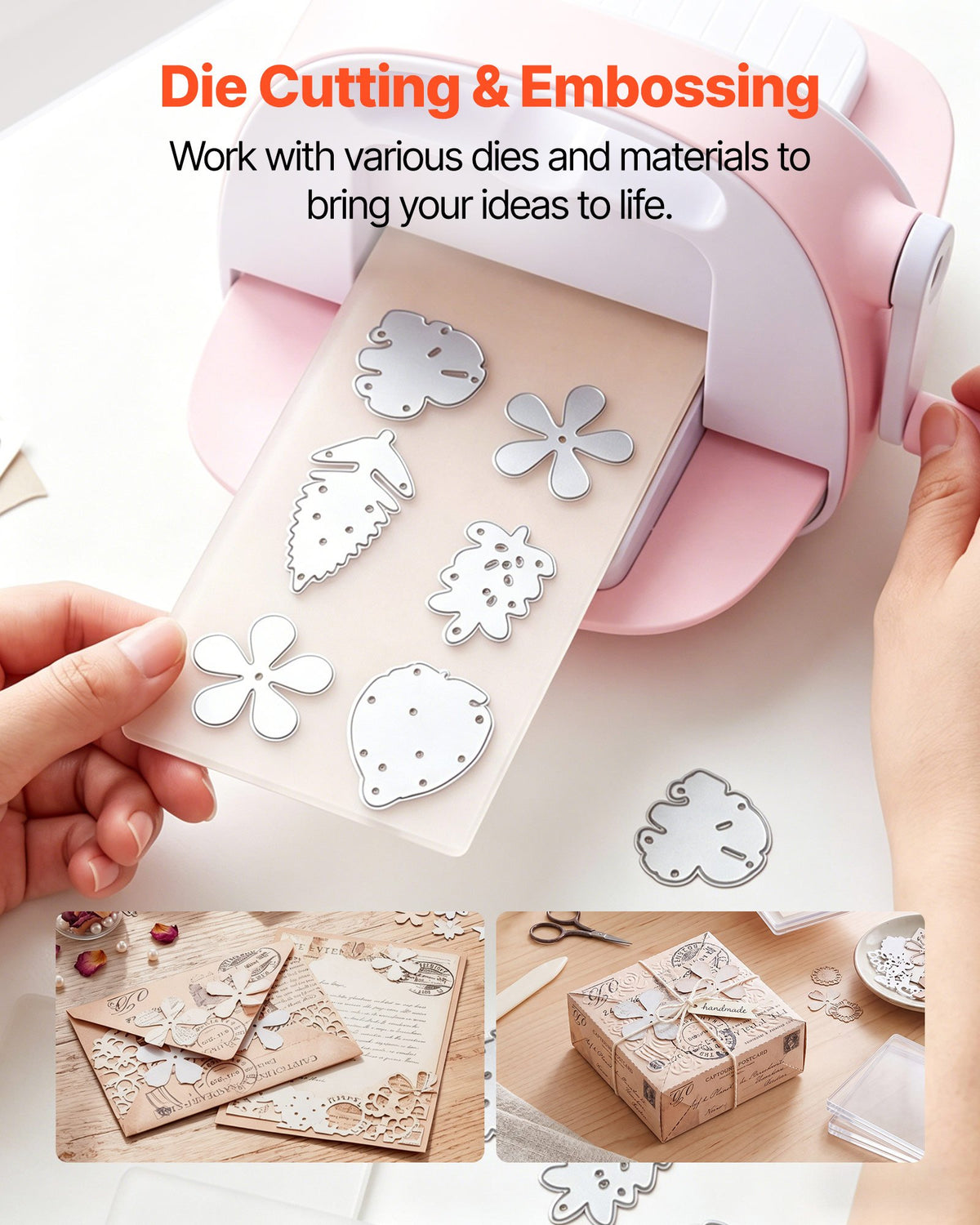 VEVOR Cutting Plates, 6 Pcs, 170 x 80 x 2.5 mm, Clear Polycarbonate Material, Die Cut Pads Compatible with VEVOR Die Cutting and Embossing Machine KM-1830, for Scrapbooking and Card Making