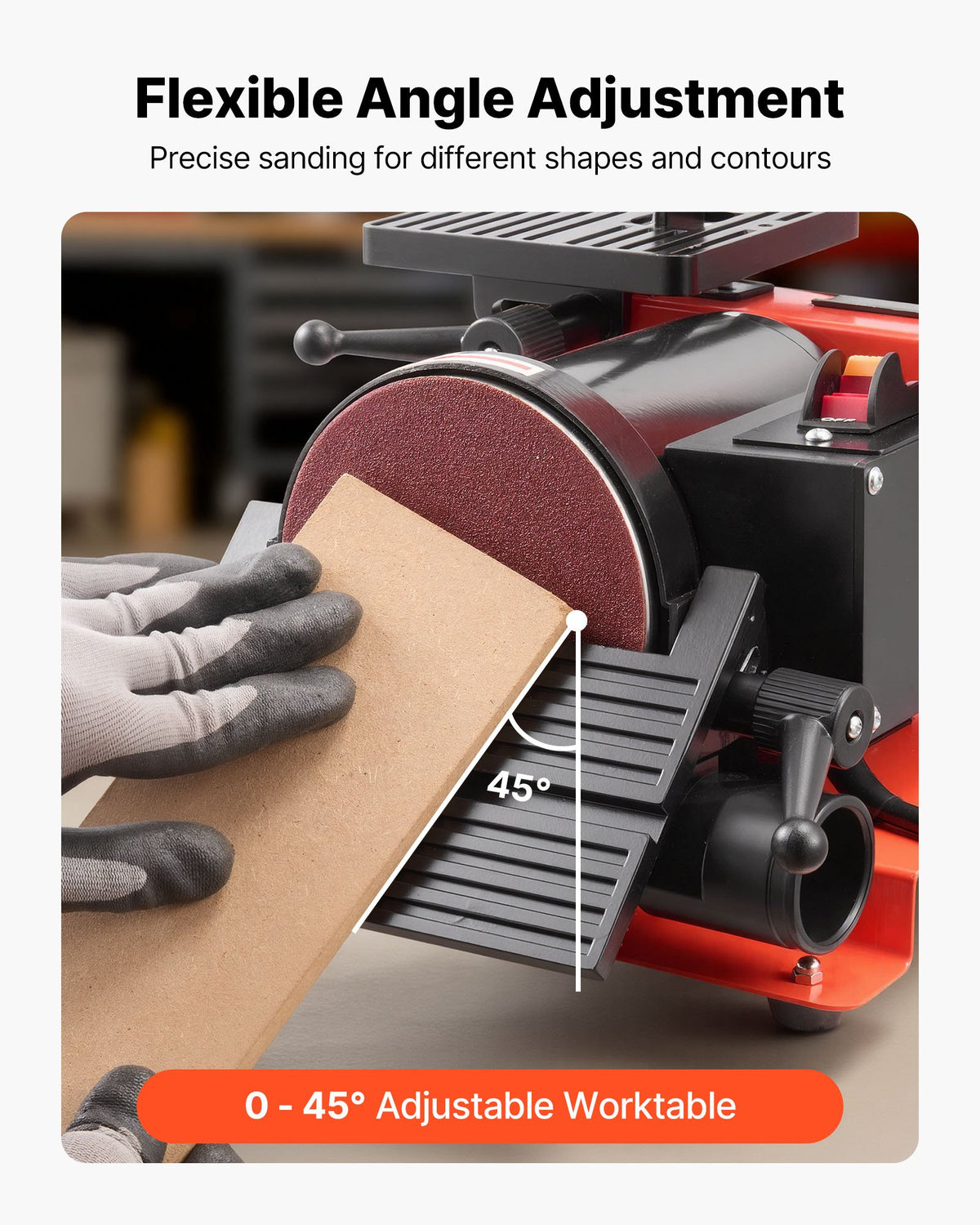 VEVOR 125mm Disc Sander & 25mm x 762mm Belt Sander