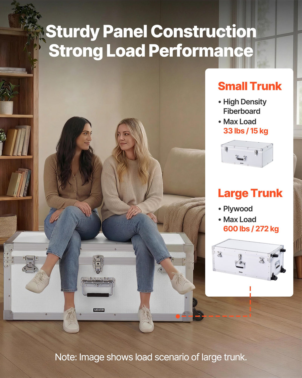 VEVOR Metal Storage Trunk