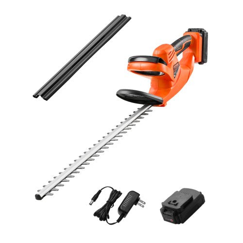 VEVOR Electric Hedge Trimmer, 1200 RPM, Cordless  Hedge Trimmer for Low Branch, 20V 2A Battery, Bush Trimmer with 20 in Dual Action Blade & Secure Design, Gardening Trimmer for Yard Lawn Care