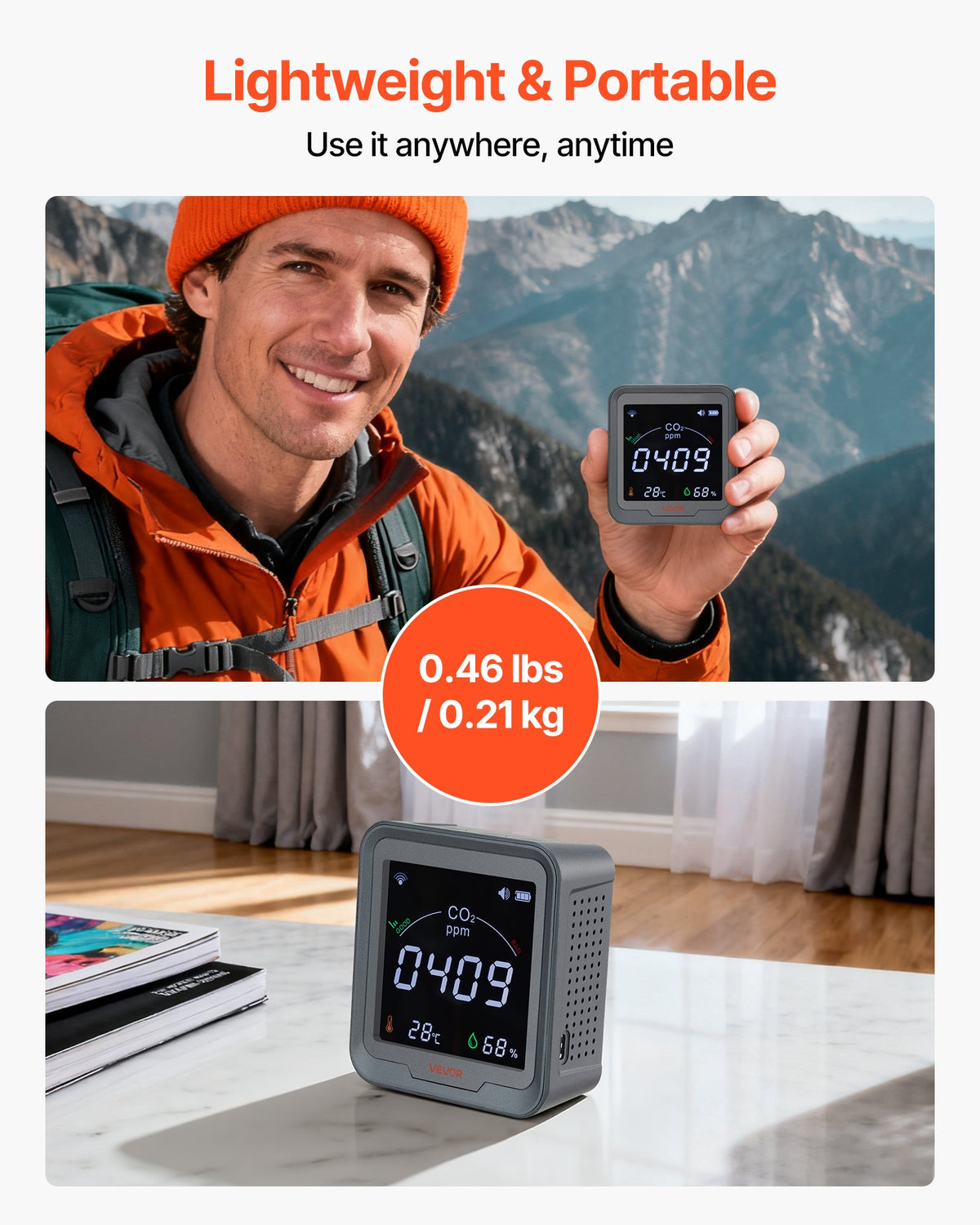 VEVOR Carbon Dioxide Monitor