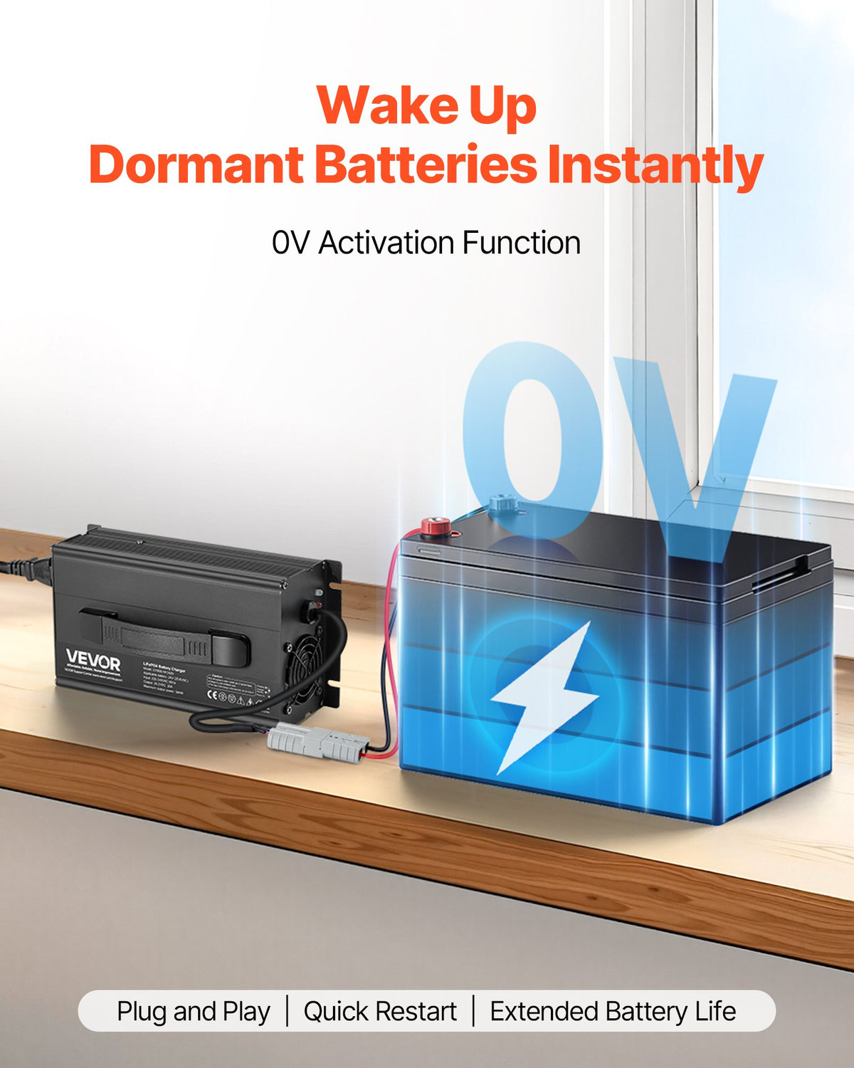 VEVOR 24V 20A Lithium Battery Charger