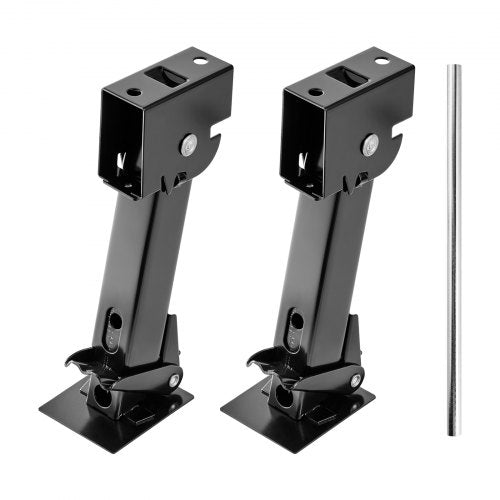 VEVOR Telescoping Stabilizer Jack, 2PCS Telescoping Folding Trailer Jack, Trailer Swing Down Stabilizer Jack for RV Trailer, Supports 453.59kg Capacity Each, Adjustable from 297.18mm to 462.28mm