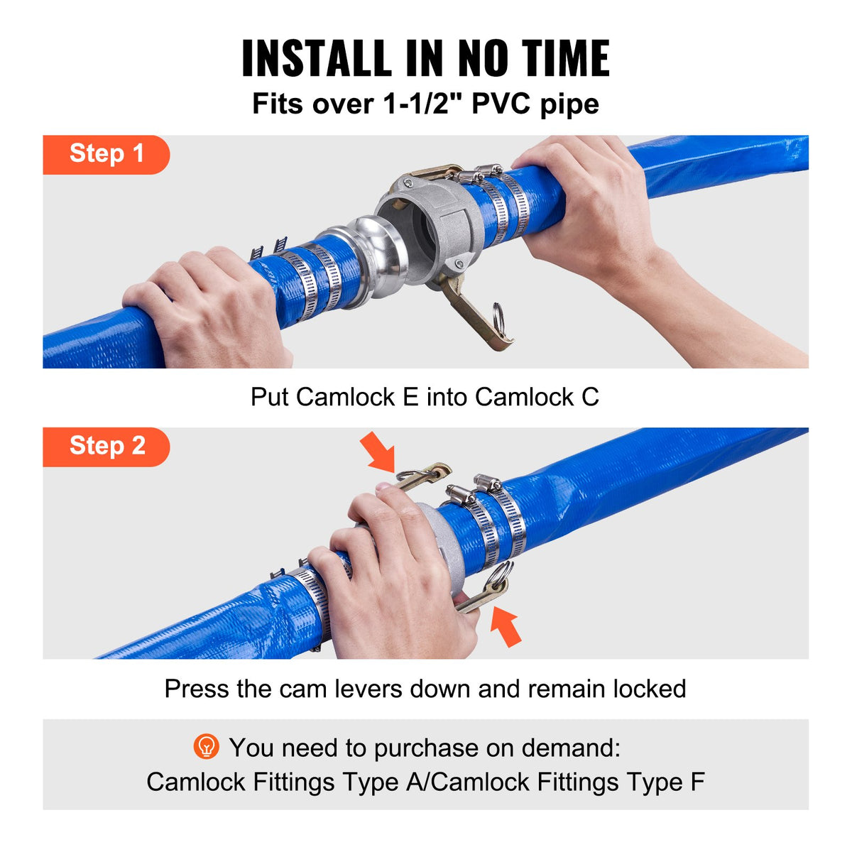 VEVOR Backwash Hose