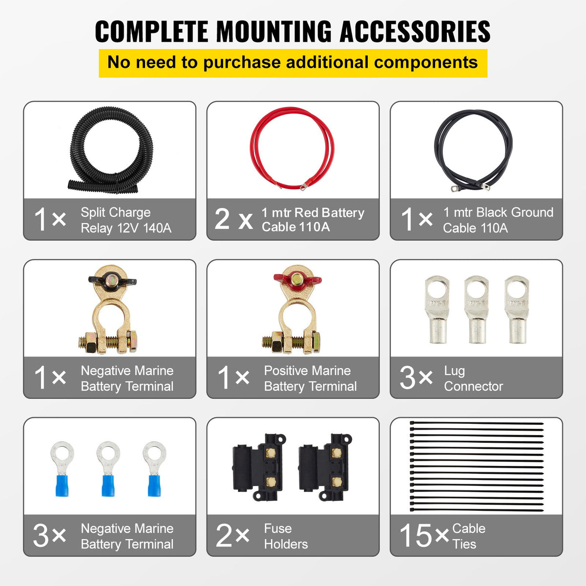 VEVOR Split Charge Relay Kit