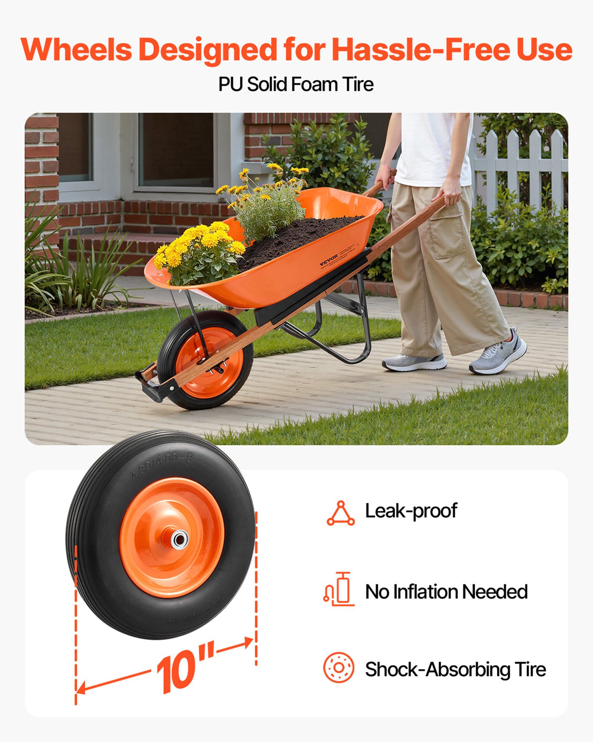 VEVOR Wheelbarrow Cart
