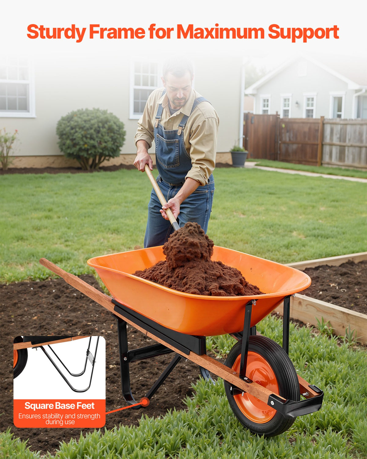 VEVOR Wheelbarrow Cart