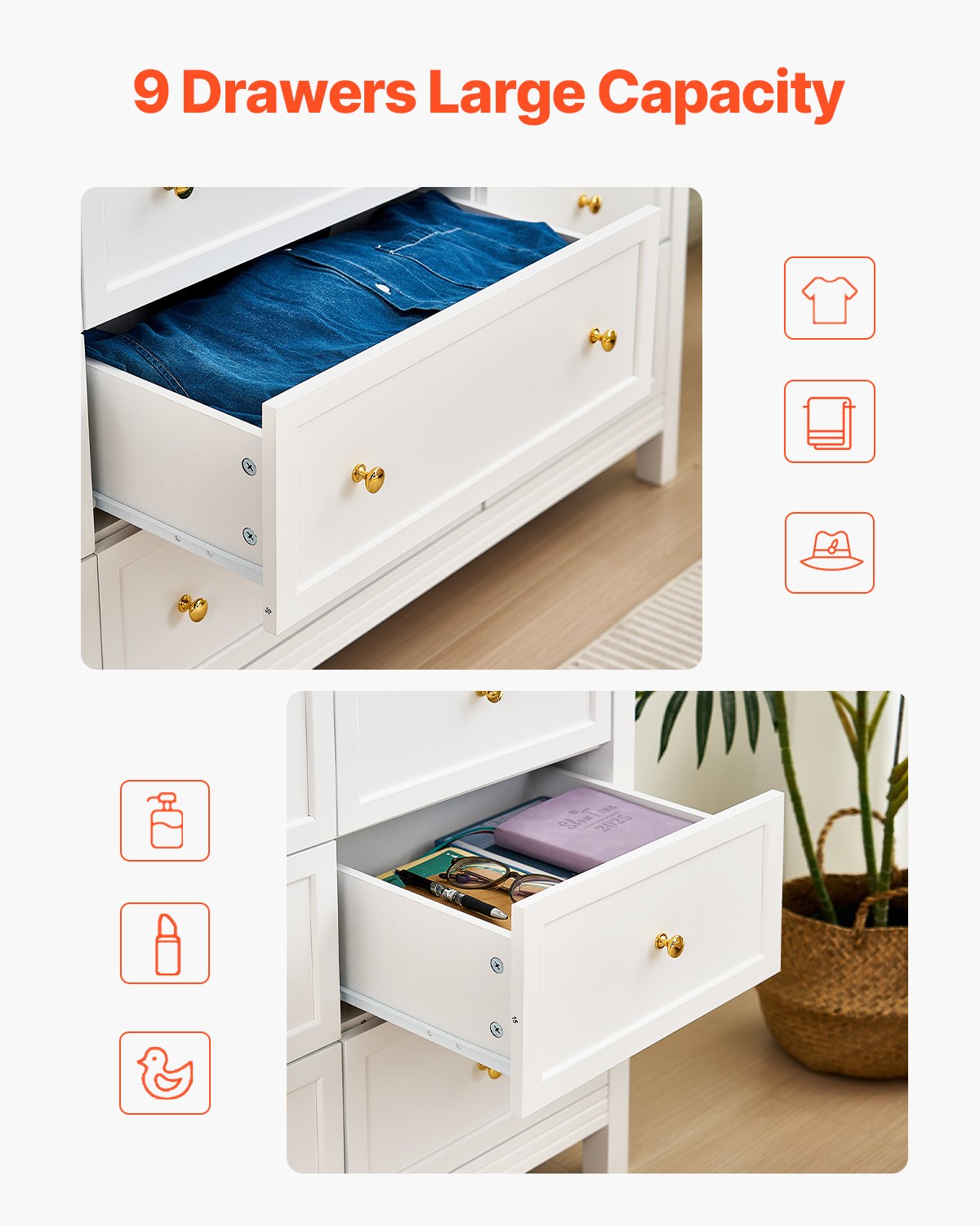 VEVOR 9 Drawer Dresser