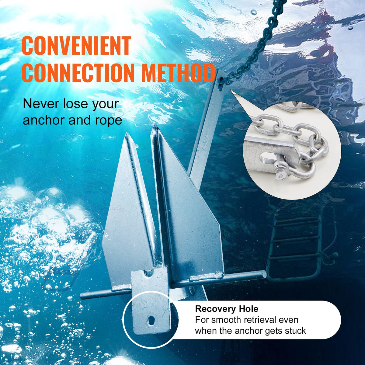 VEVOR Fluke Style Anchor Kit
