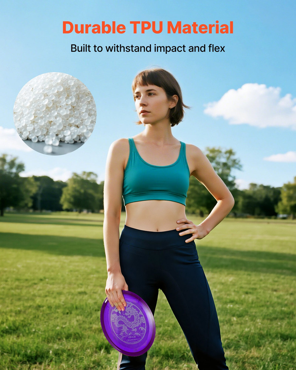 VEVOR Disc Golf Set, 8 Pack Disc Golf Starter Set, Beginners Flying Discs for Full-Body Strength Training, with Putter, Mid-Range, Driver, PDGA Approved, for Outdoor Backyard, Lawn, Beach, and Park