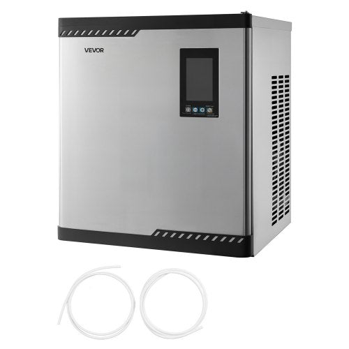 VEVOR Commercial Ice Maker Machine - Head, 136 kg/Day Stainless Steel Ice Machine with Scheduled Ice-Making, Self-Cleaning, Adjustable Thickness, Ideal for Restaurant Bar Cafe Hotel - Head Only