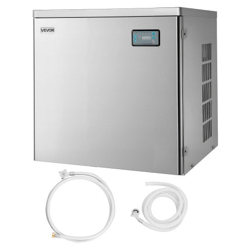 VEVOR Commercial Ice Maker Machine - Head, 204 kg/Day Stainless Steel Ice Machine with Scheduled Ice-Making, Self-Cleaning, Adjustable Thickness, Ideal for Restaurant Bar Cafe Hotel - Head Only