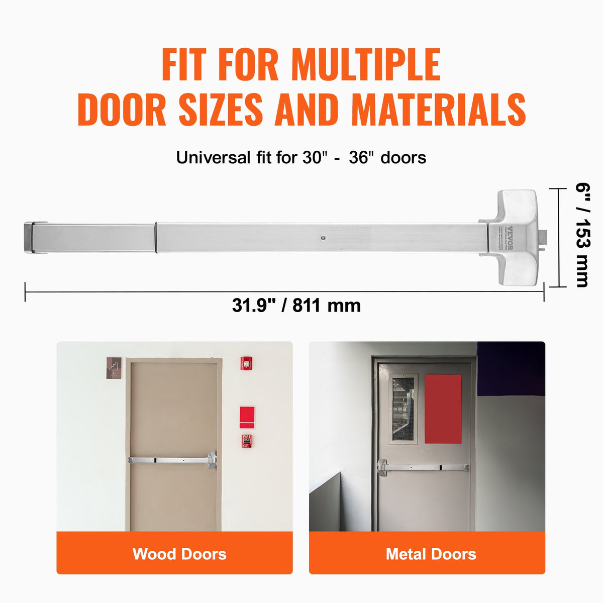 VEVOR Push Bar Door Locks
