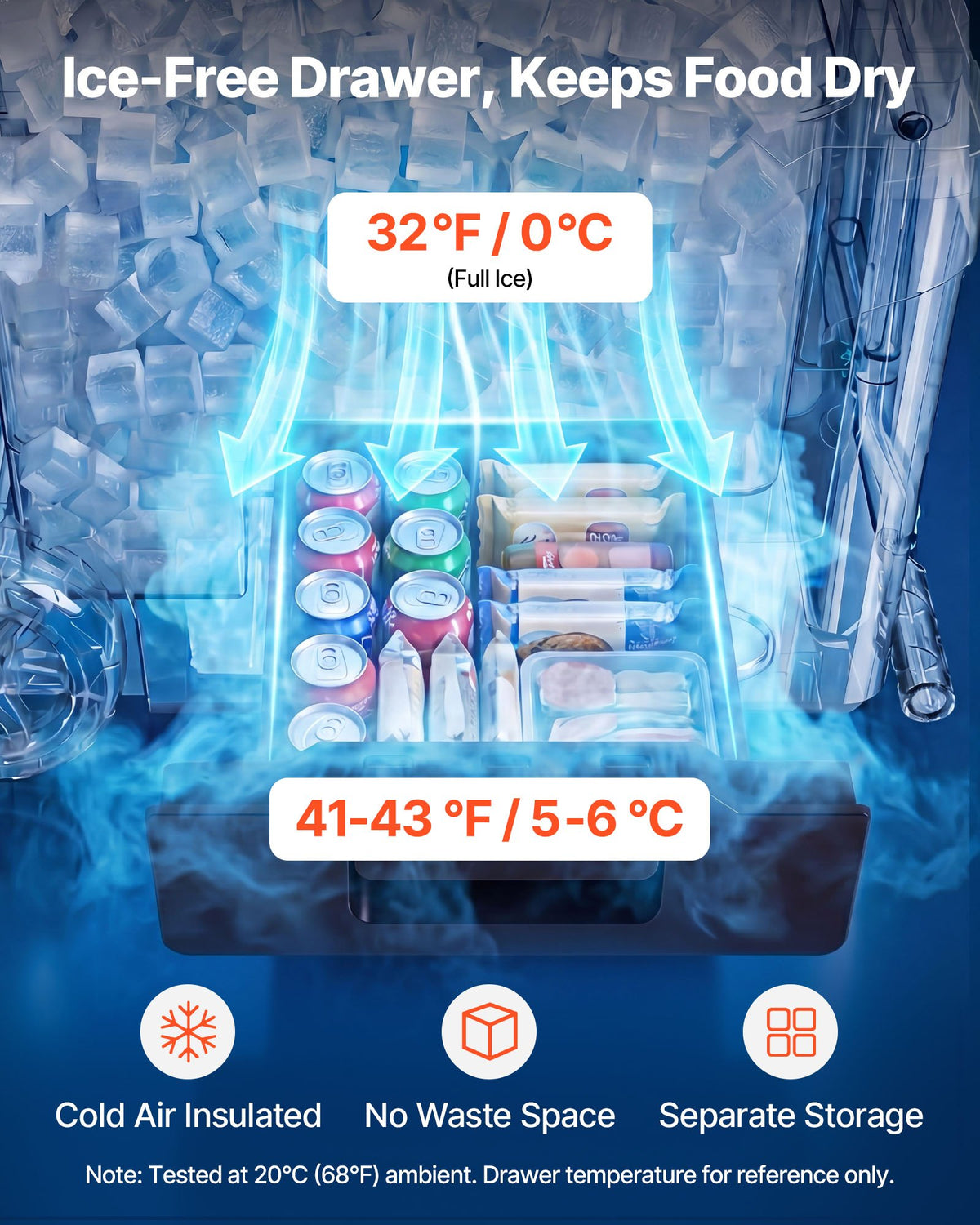 VEVOR Hard Cooler, 42.6 L Portable Rolling Cooler with Wheels, Leak-Resistant Coolbox Keeps Contents Cool for 48 Hours, Ice Retention Insulated Chests, Ultra-Light for Outdoor Picnics, Grill, Camping