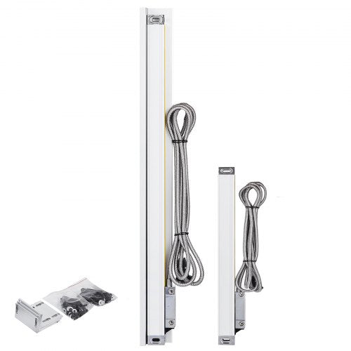 VEVOR 2 precision linear scales with lengths of 250mm and 1000mm (10 inch and 40 inch)
