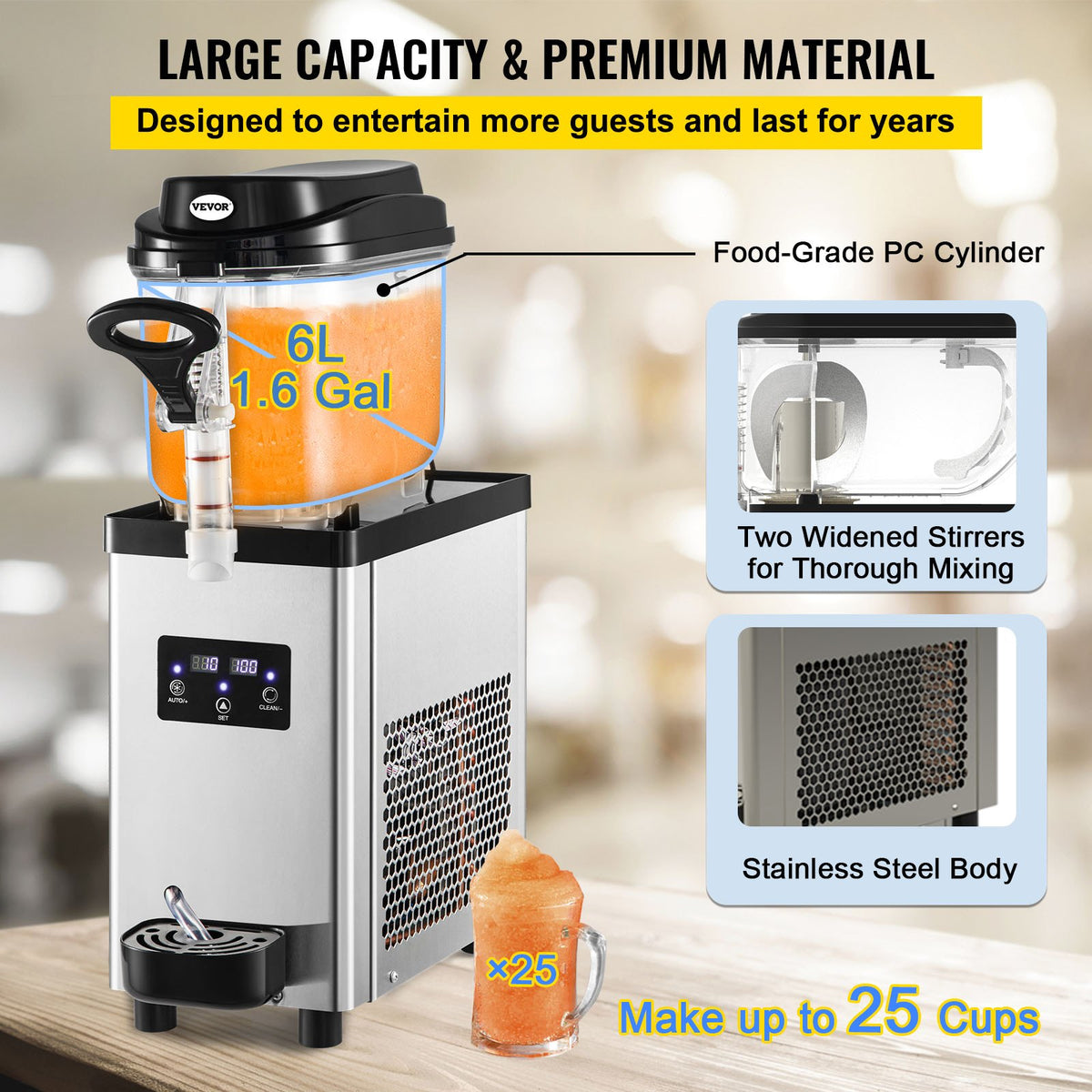 VEVOR Commercial Slushy Machine