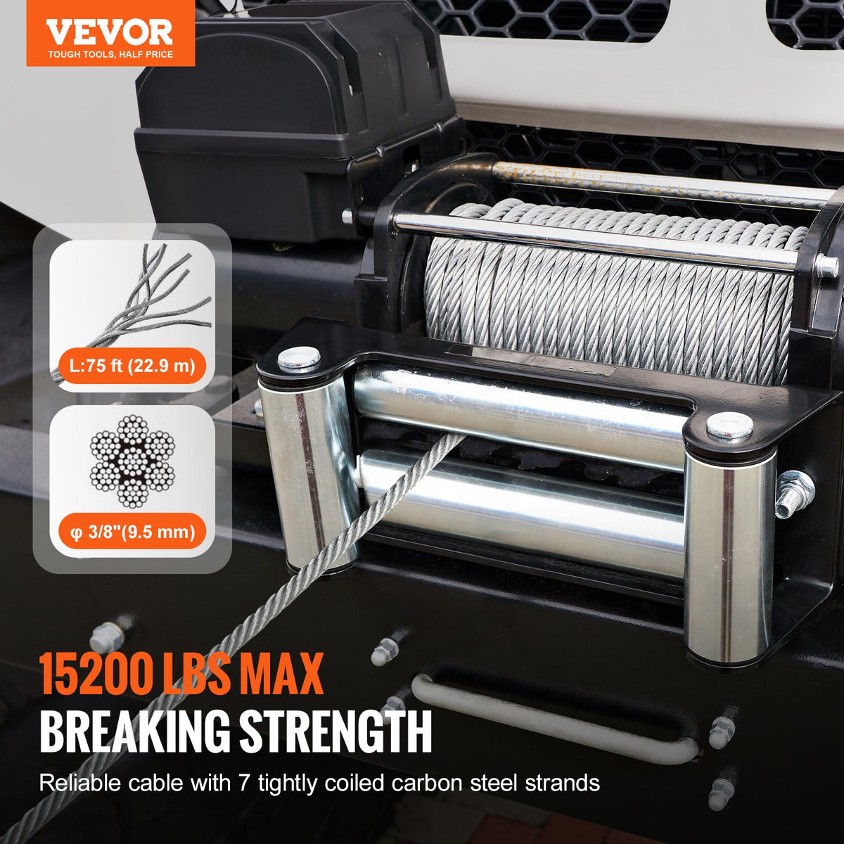 VEVOR Galvanized Steel Winch Cable