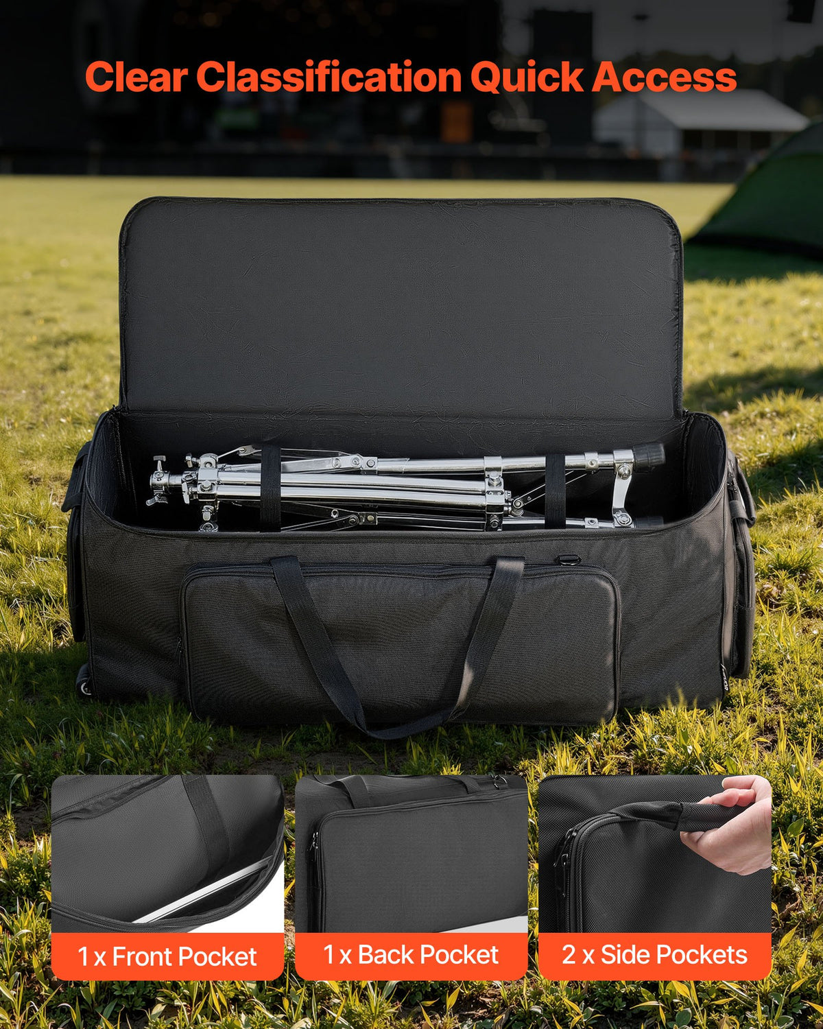 VEVOR Drum Hardware Bag with Wheels