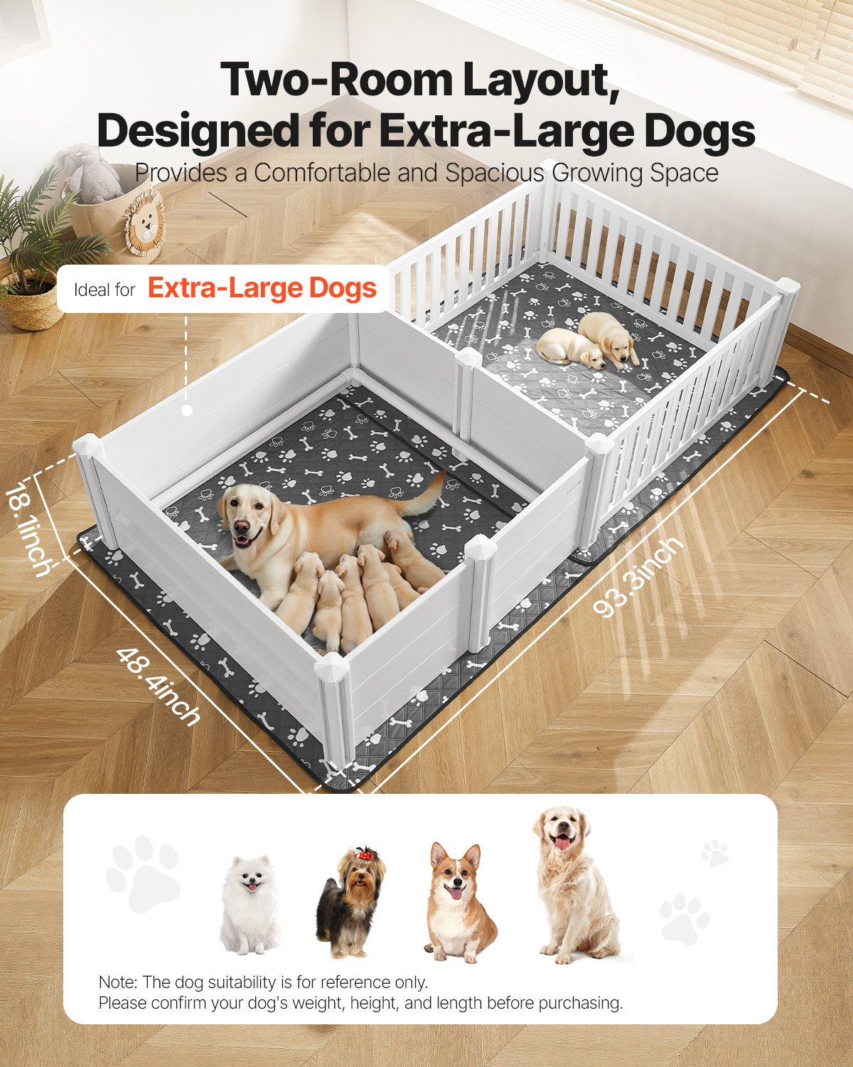 VEVOR Dogs Whelping Box