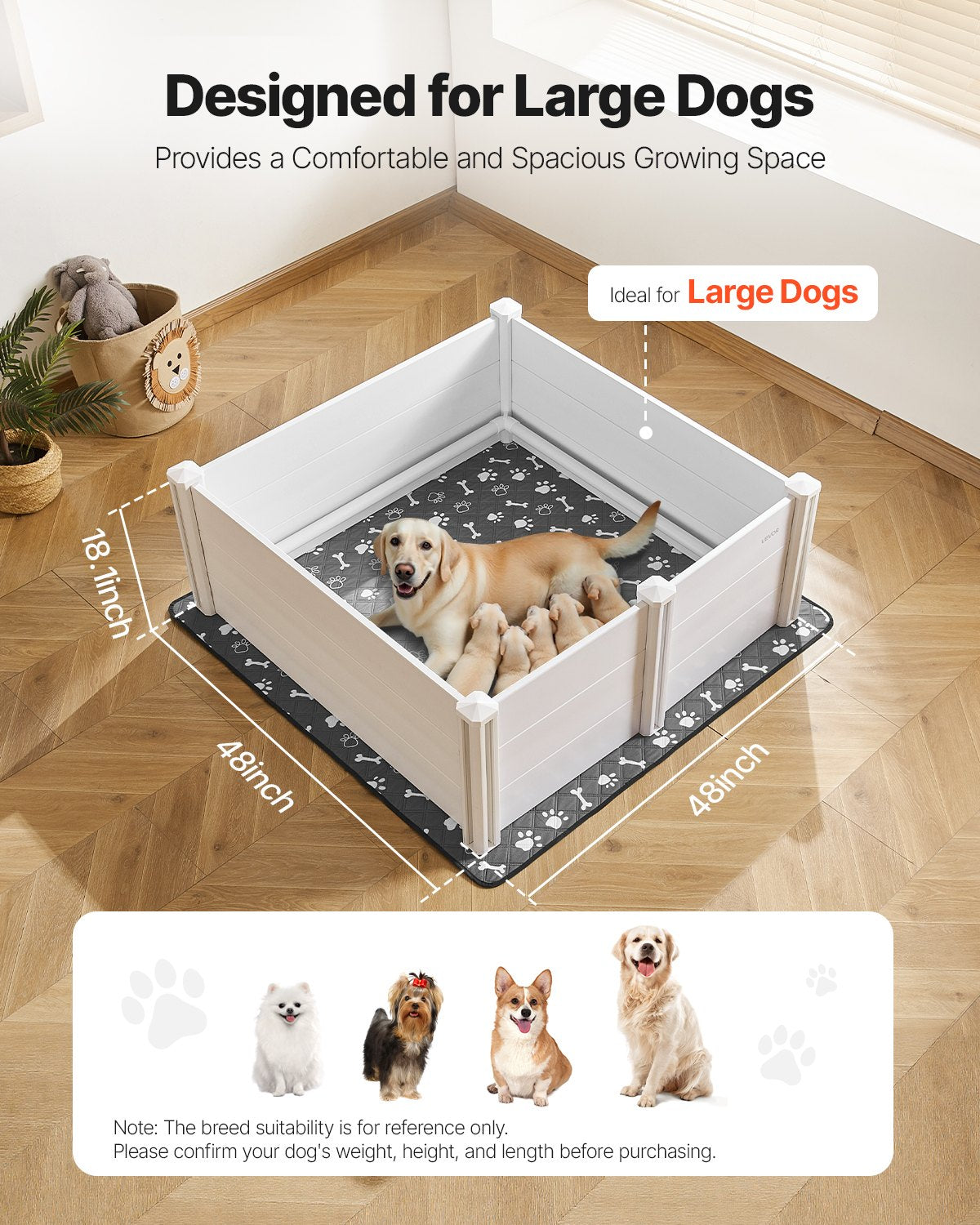 VEVOR Dogs Whelping Box