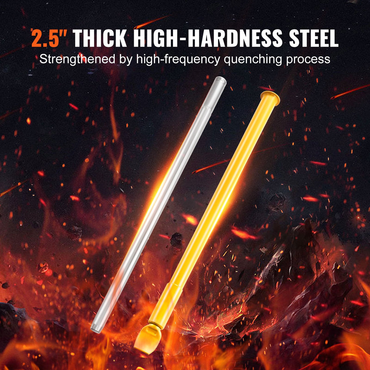 VEVOR Tire Bead Breaker Slide Hammer, 117.6 cm Length Heavy Duty Steel Tire Bead Breaker, Portable Tire Changing Sliding Impact for Car Truck Trailer Tire Removal