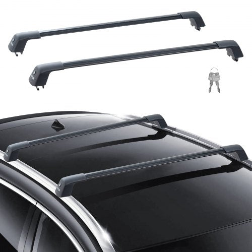 VEVOR Universal Roof Rack Crossbar Max 122.9 cm Fits Grooved Side Rails without Gap