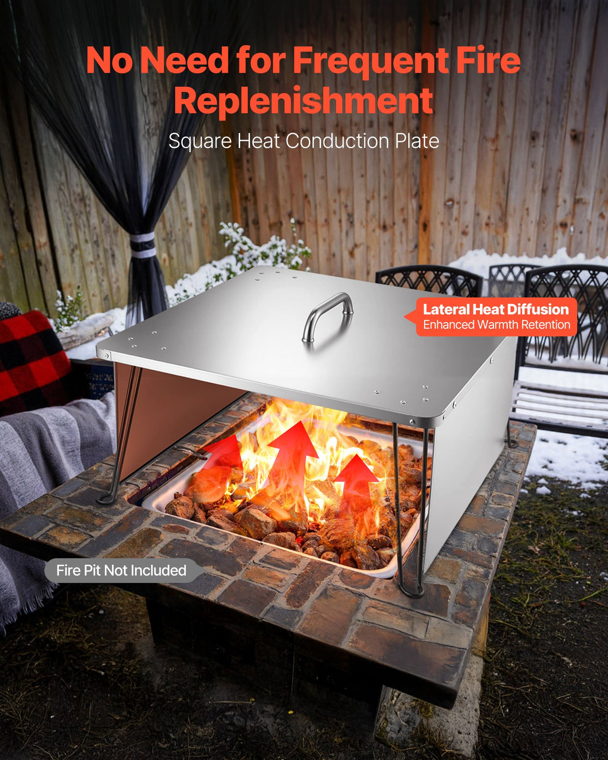 VEVOR Fire Pit Heat Deflector