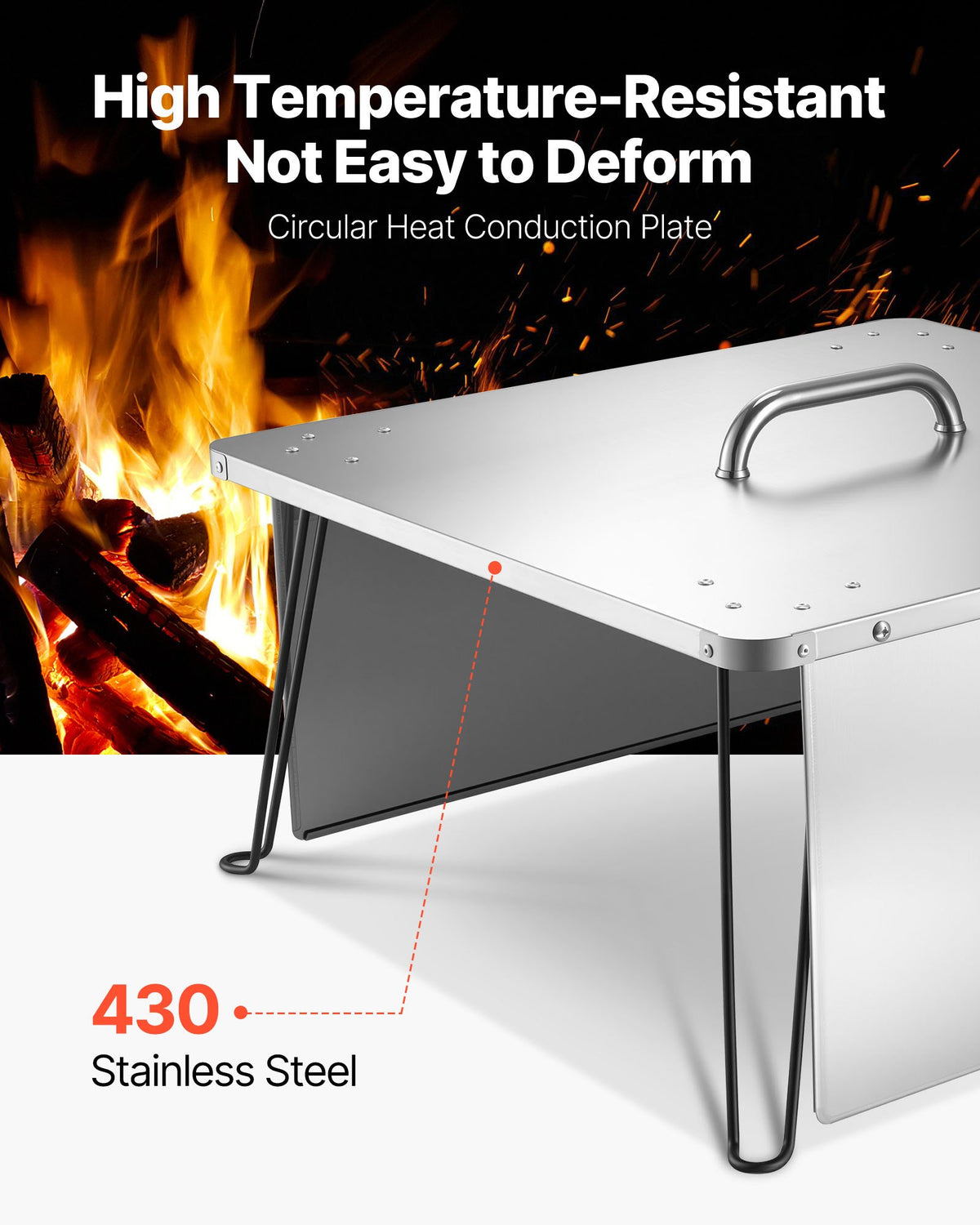 VEVOR Fire Pit Heat Deflector