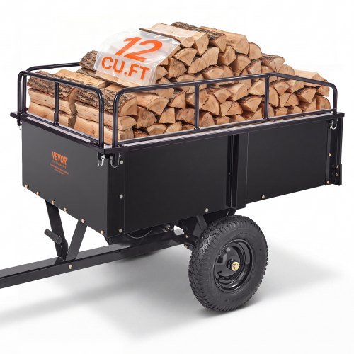 VEVOR Heavy Duty ATV Trailer Steel Dump Cart