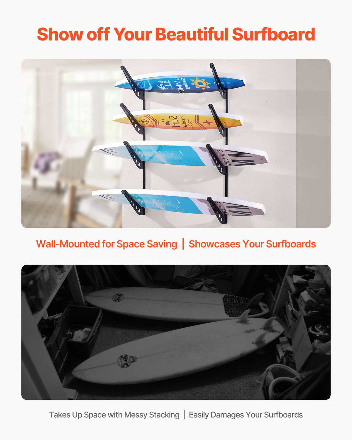 VEVOR Surfboard Wall Mount