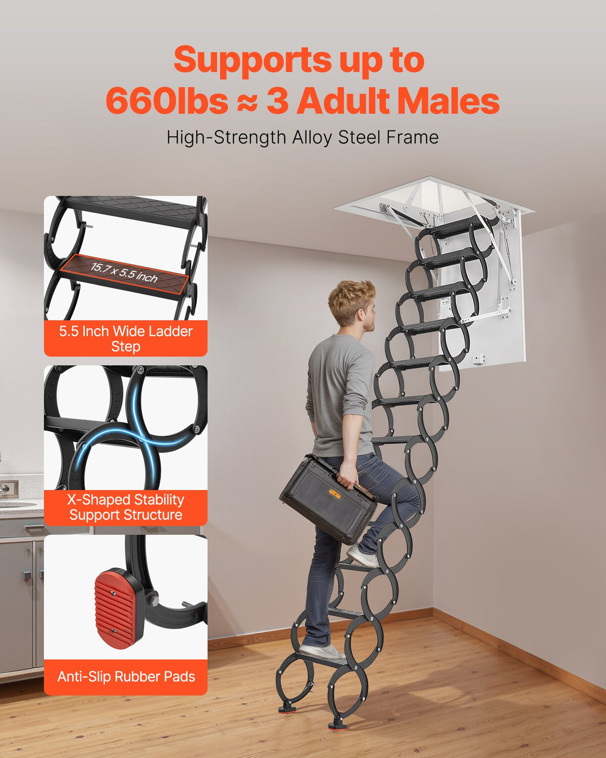 VEVOR Attic Ladder