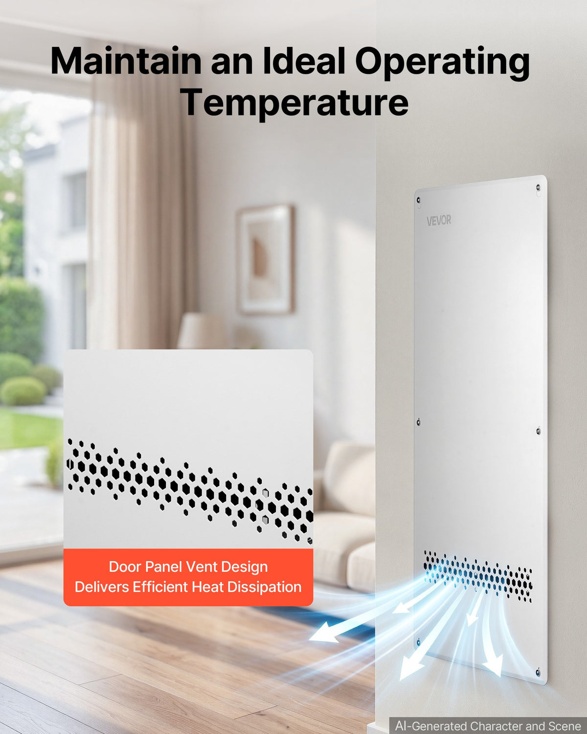 VEVOR Structured Media Enclosure 28-Inch In-Wall Box with Screw-On Cover, Cable Management Network Box, Cold-Rolled Steel, Recessed Electrical Wiring Cabinet, with Knockouts, Flush or Surface Mount