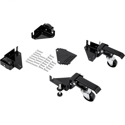 VEVOR Mobile Base, 400 lbs Weight Capacity, Adjustable from 9.5" x 9.5" to Infinity, Heavy Duty Universal Mobile Base Stand with Swivel Wheels for Woodworking Equipment, Bandsaw, Power Tools, Machines