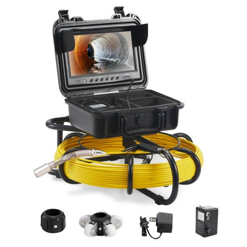 VEVOR Sewer Camera Pipe Inspection Camera 22.9cm 720p Screen Pipe Camera 50.3m