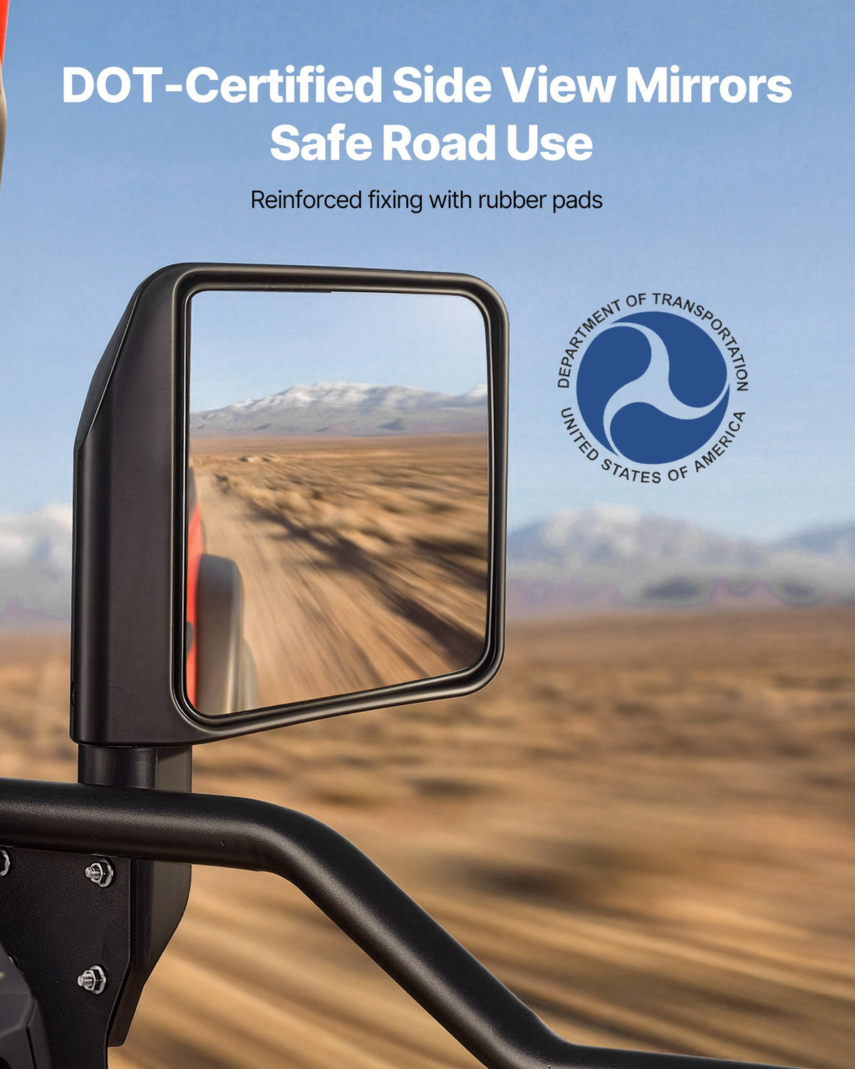 VEVOR Jeep Tube Doors, 4-Door, Compatible with 2018-2026 Jeep Wrangler JL & 2020-2026 Gladiator JT, Steel Off Road Front & Rear Tubular Half Doors with DOT Certified Side View Mirrors and Rubber Pads