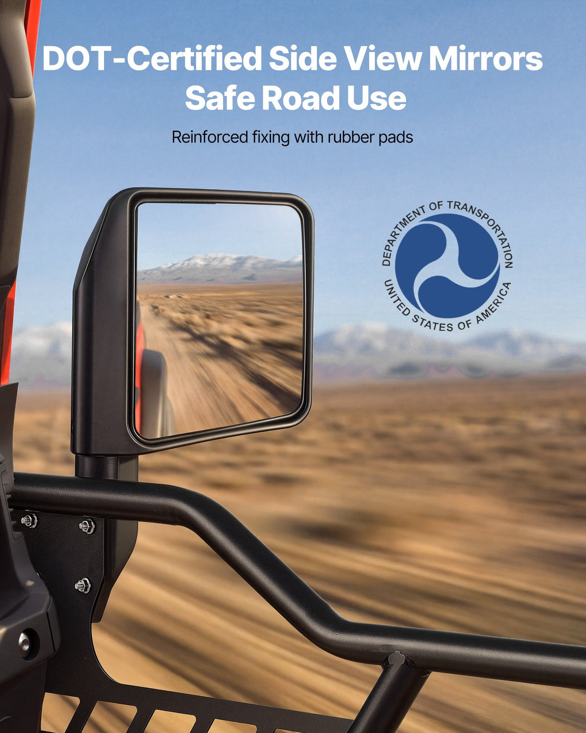 VEVOR Jeep Tube Doors, 4-Door, Compatible with 2007-2018 Jeep Wrangler JK JKU Unlimited, Steel Off Road Front & Rear Tubular Half Doors with DOT Certified Side View Mirrors, Storage Bag & Rubber Pads