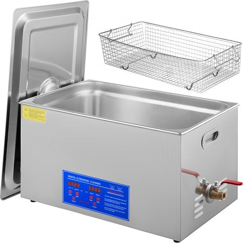 VEVOR 22L Ultrasonic Cleaner Machine Stainless Steel Ultrasonic Cleaning Machine Digital Heater Timer Jewelry Cleaning for Commercial Personal Home Use(22L)